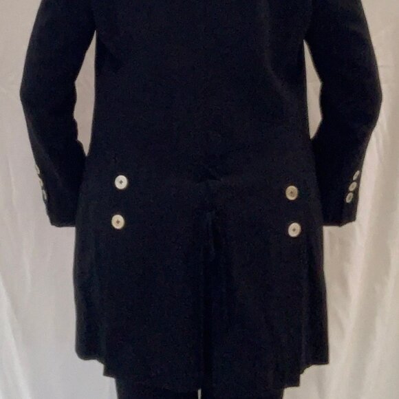 +MINT+ ANN DEMEULEMEESTER heavy cotton, oversized/long black blazer (EUR 42) - Picture 9 of 15